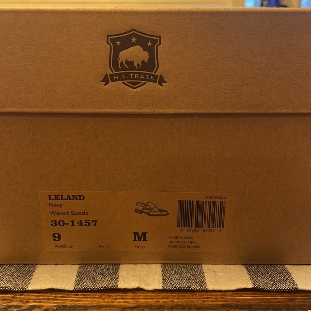 Trask Suede Wingtip Double Monk Strap - image 6